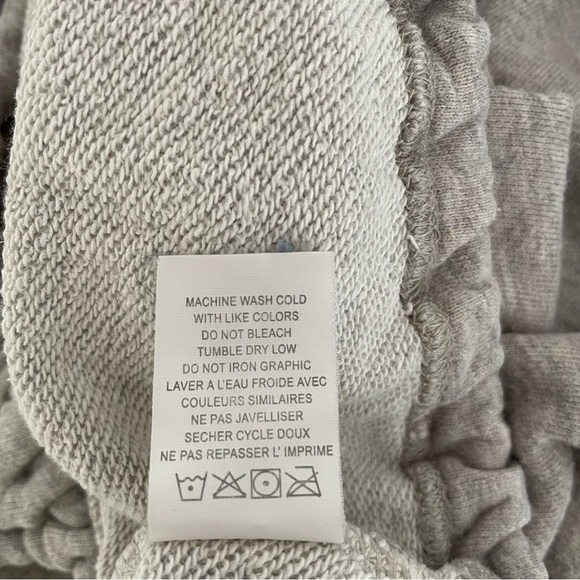 Spiritual Gangster gray cropped cinched waist Sweatshirt 27114 - Picture 7 of 8